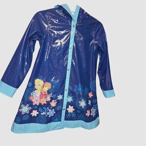 Disney Frozen Girls' 9/10 Hooded Rain Jacket Anna and Elsa.